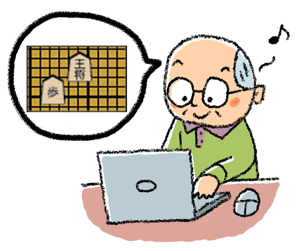パソコンで将棋