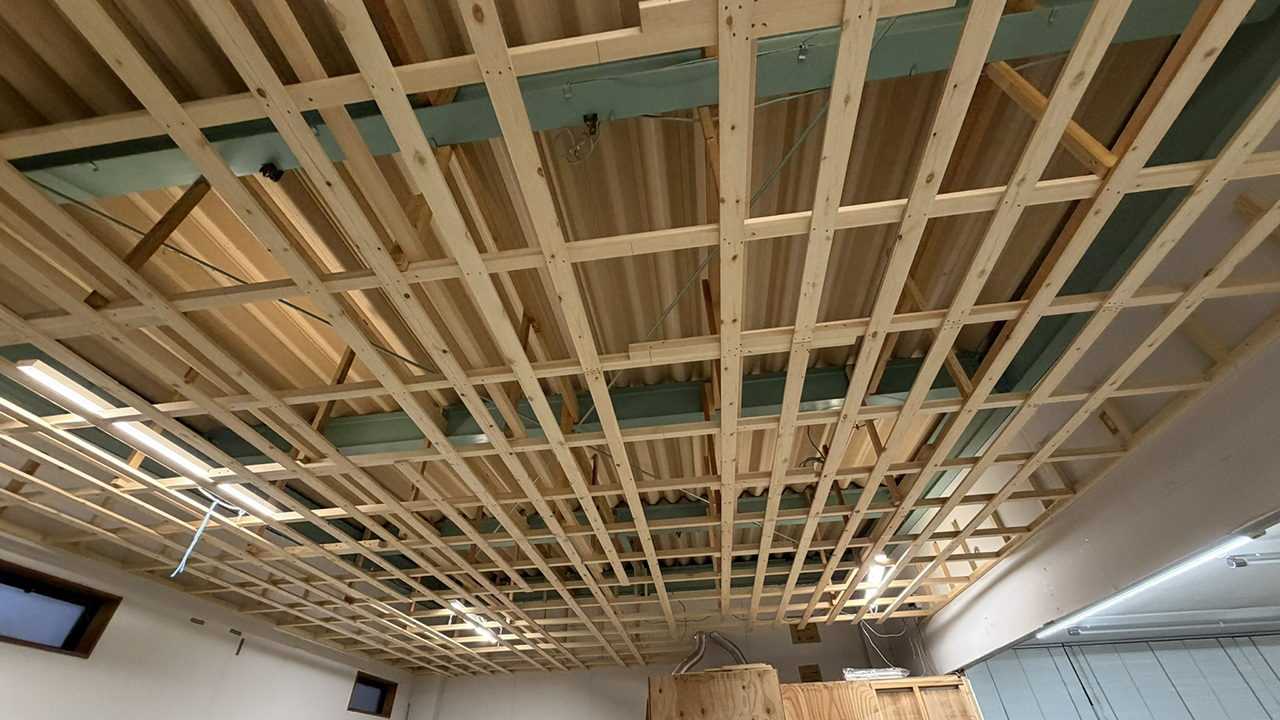 天井を作る