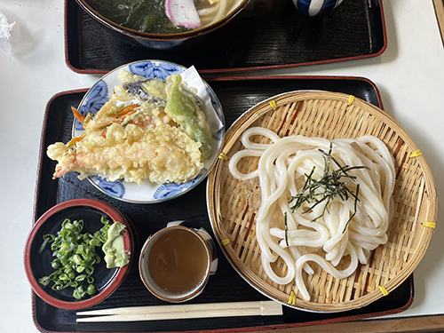 写真、もみぢ、メニュー、天ざるうどん