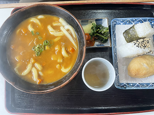 写真、もみぢ、カレーうどん、セット