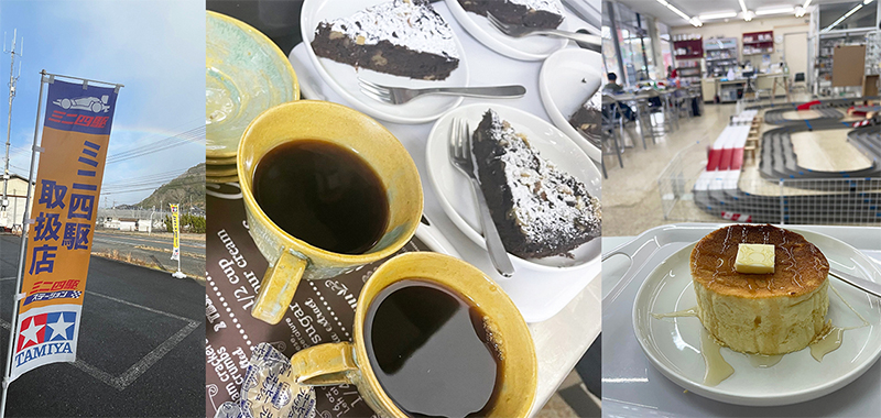 HOKUBOBASE喫茶、喫茶メニュー、人気ホットケーキ